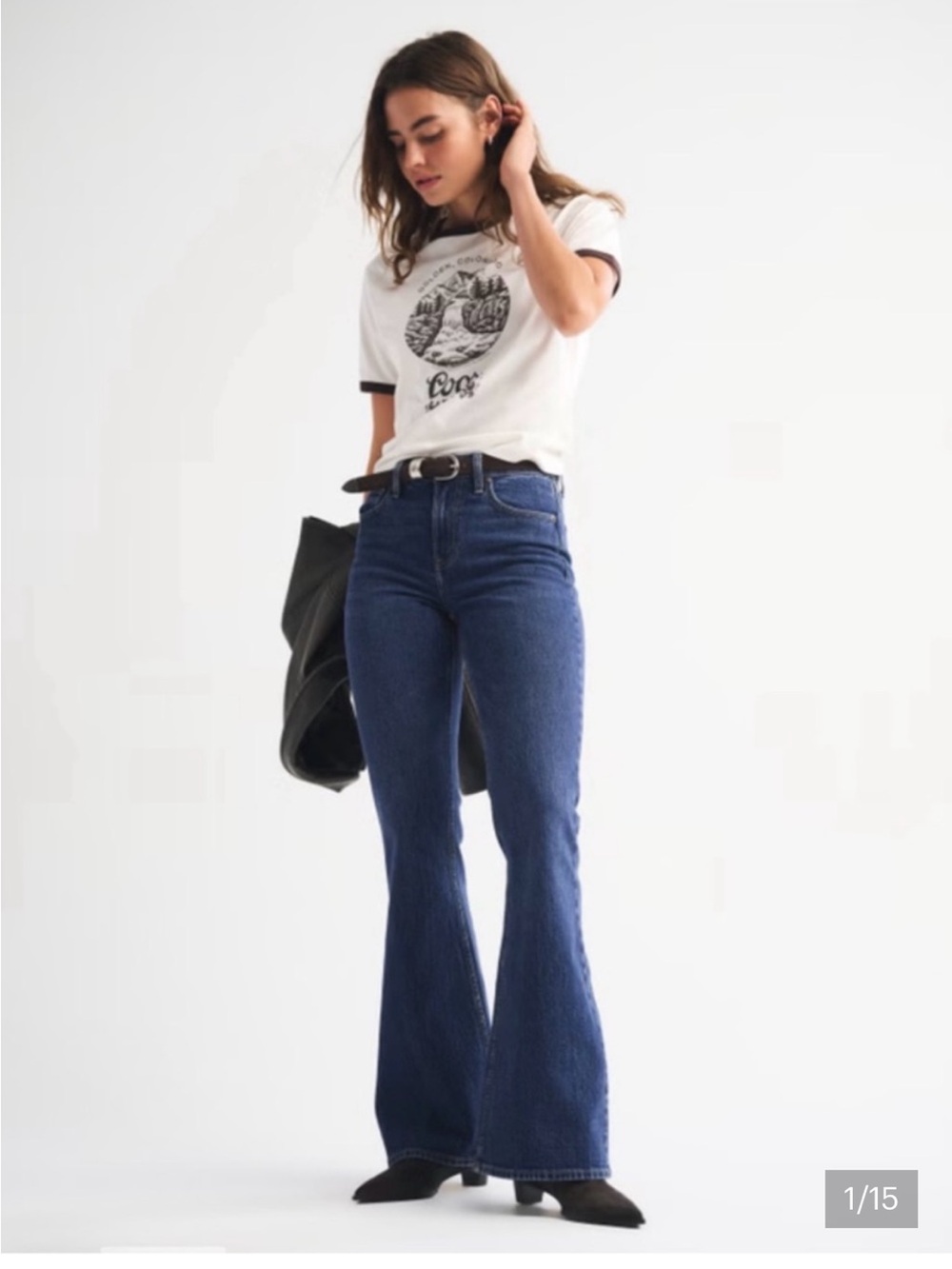 Abercrombie & Fitch The Flare Ultra High Rise Jeans - Blue